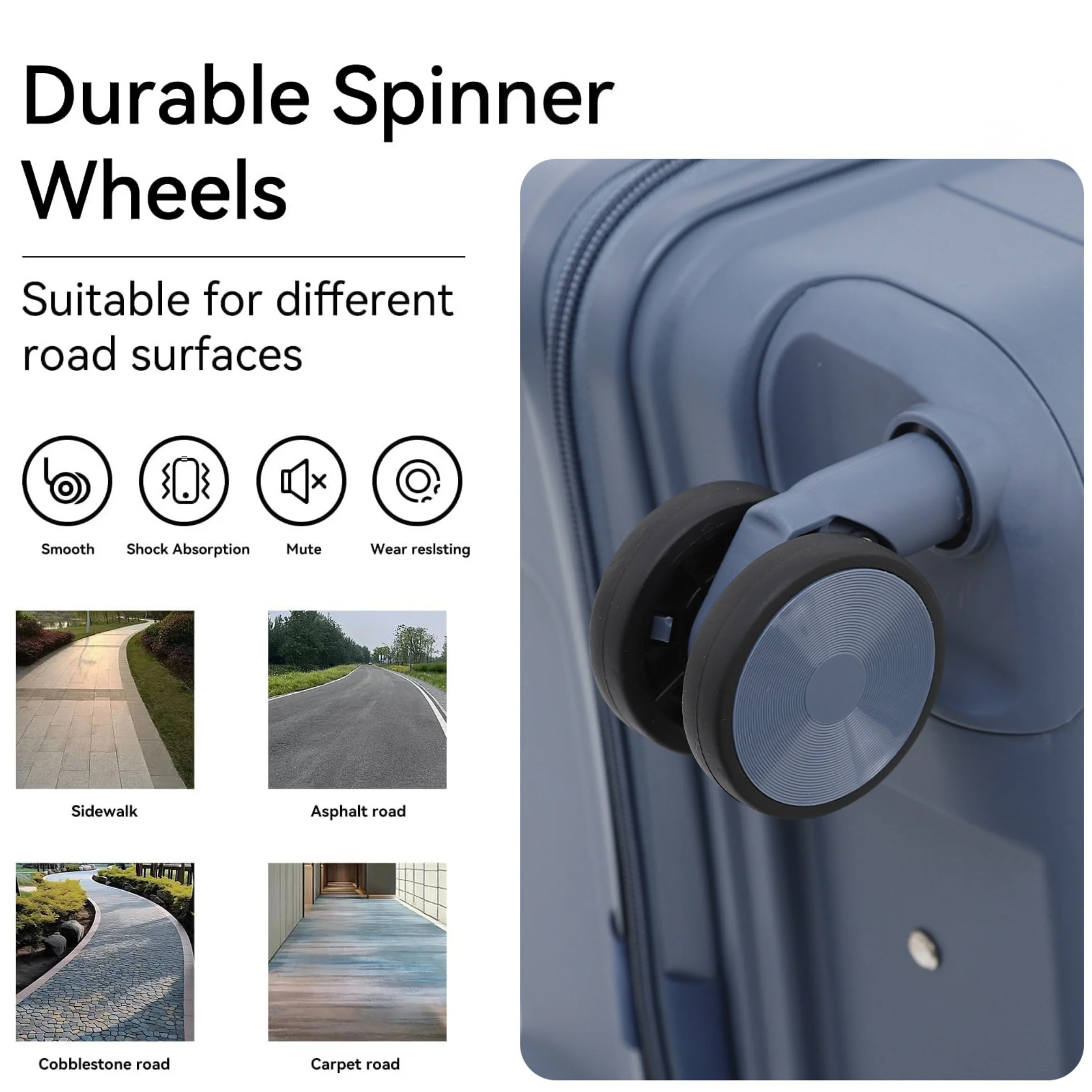 3pce Hardshell Suitcase Set - Image 4