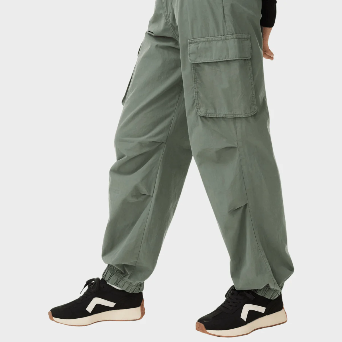 Girls Cotton Khaki Parachute Trouser (6-16Y) - Image 3