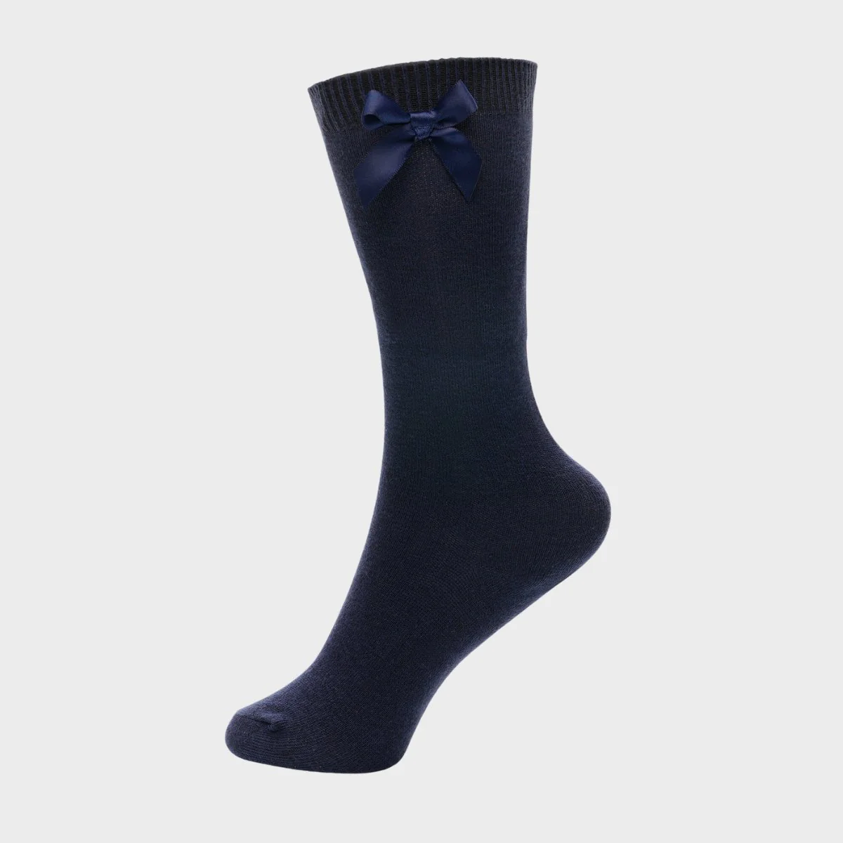 Girls Knee High Socks Navy - Image 3