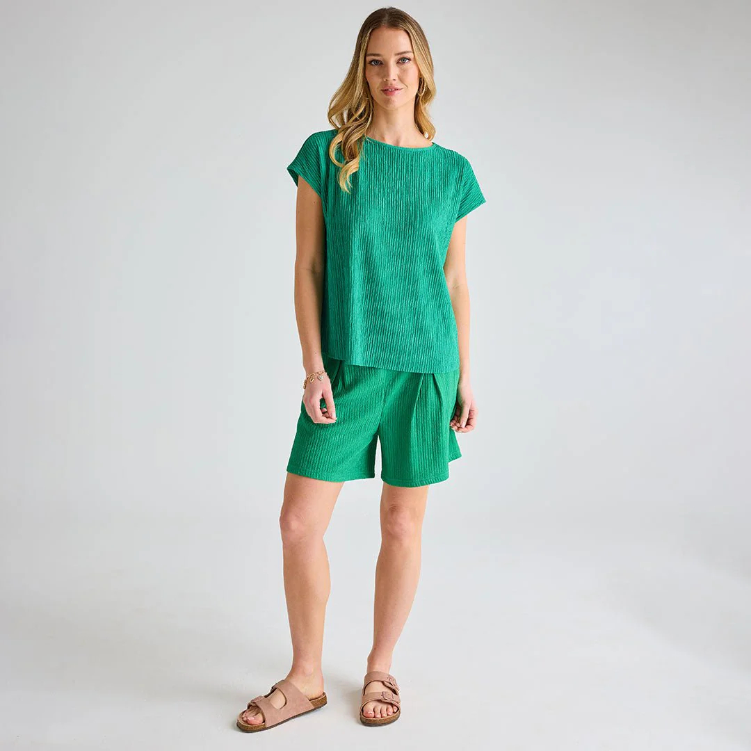 Ladies Jade Plisse Top - Image 3