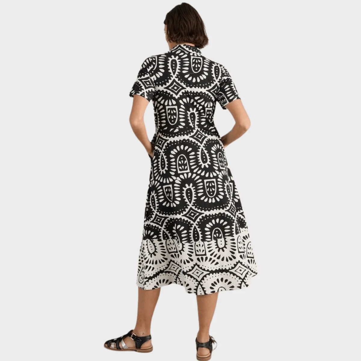 Ladies Organic Cotton Blend Shirt Dress - Image 4