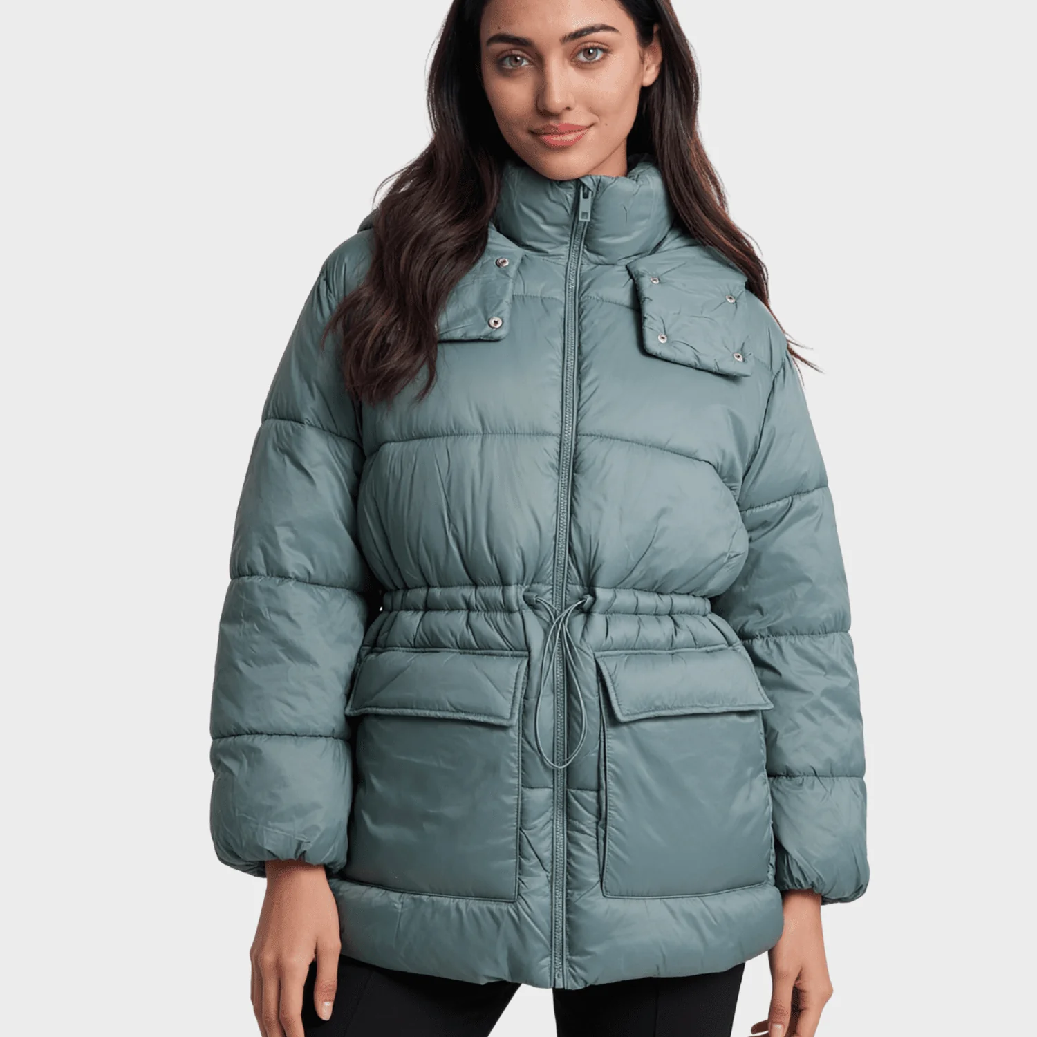 Ladies Sage Puffa Jacket - Image 5