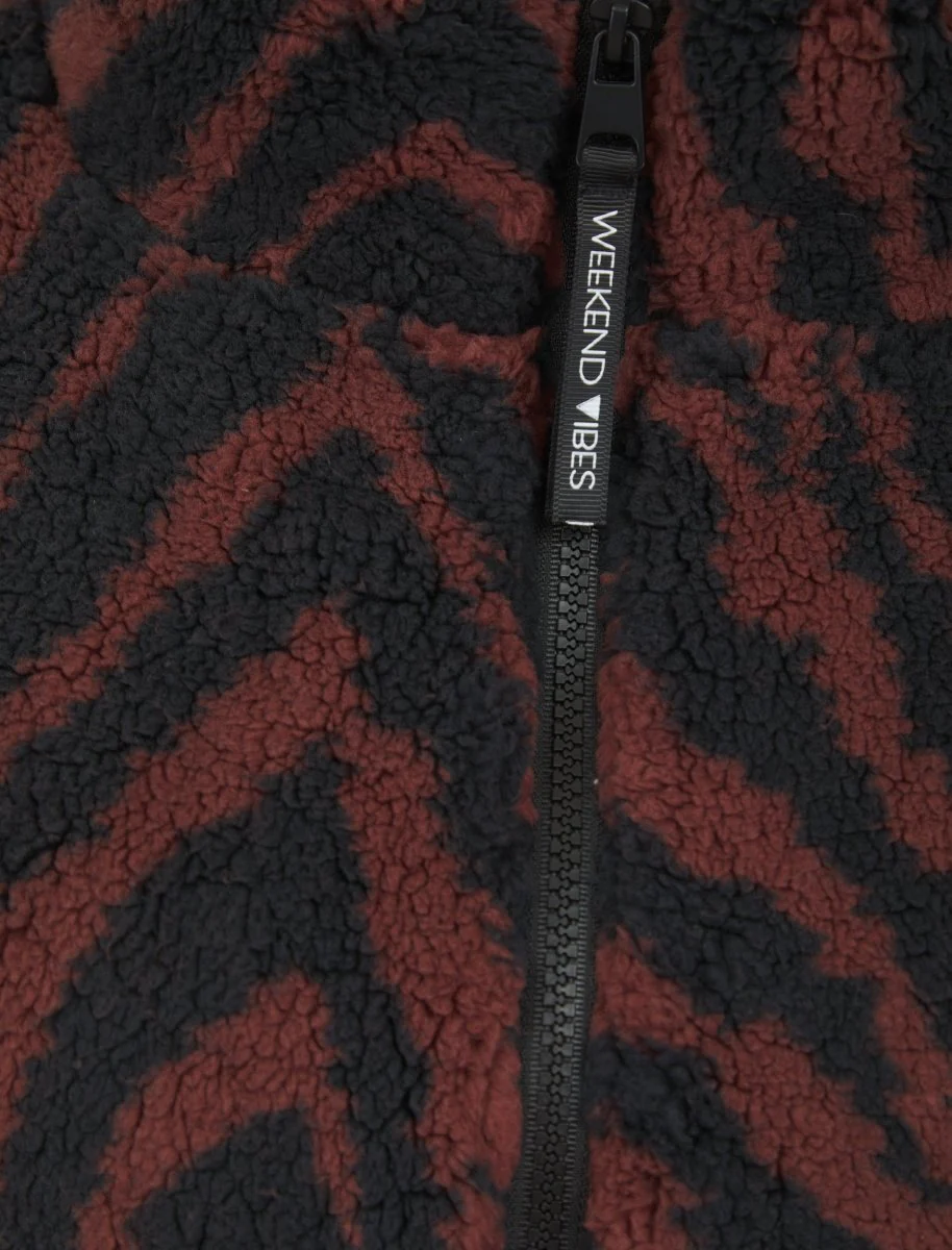 Ladies Zebra Zip Jacket - Image 3