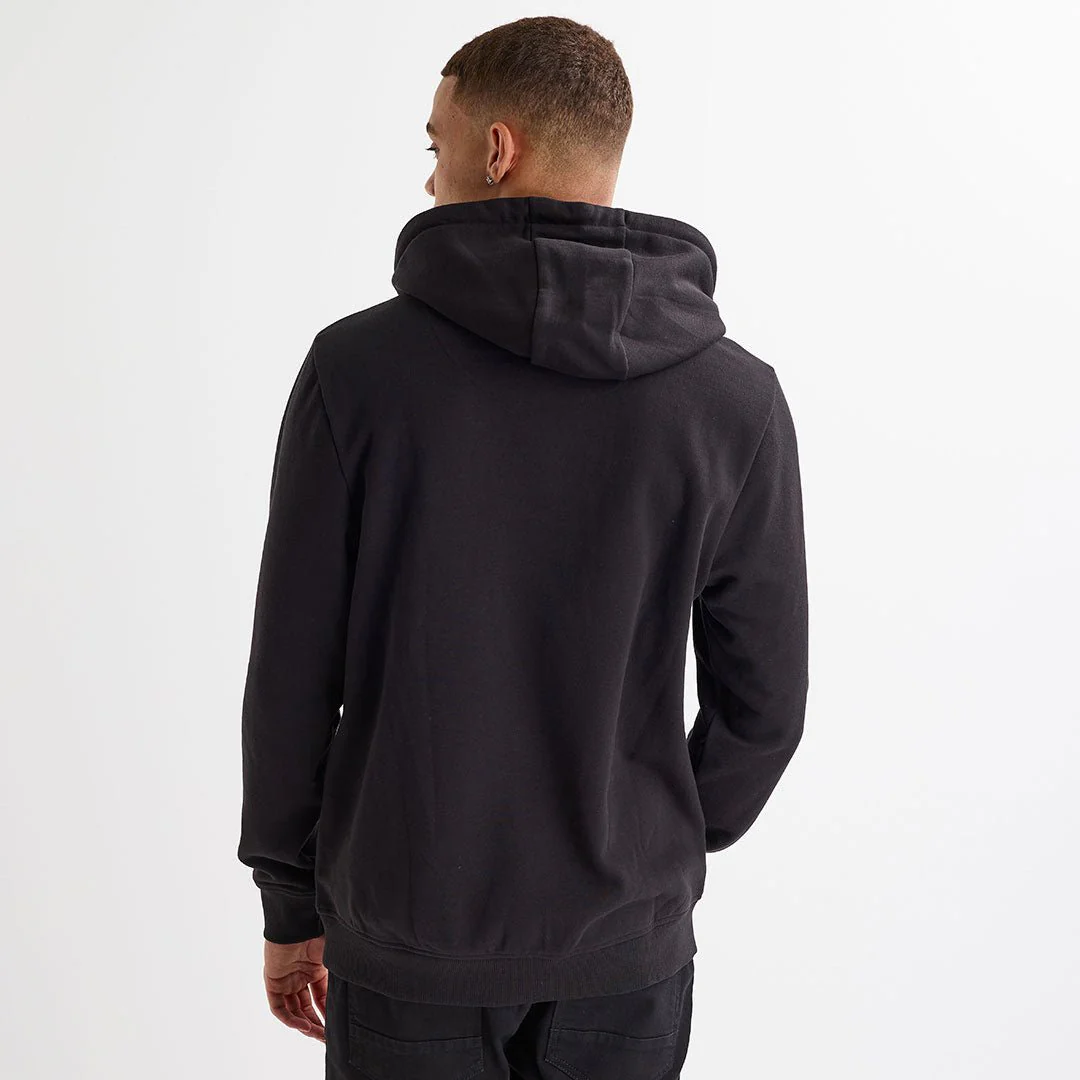 Mens Black Mock Layer Hoodie - Image 3