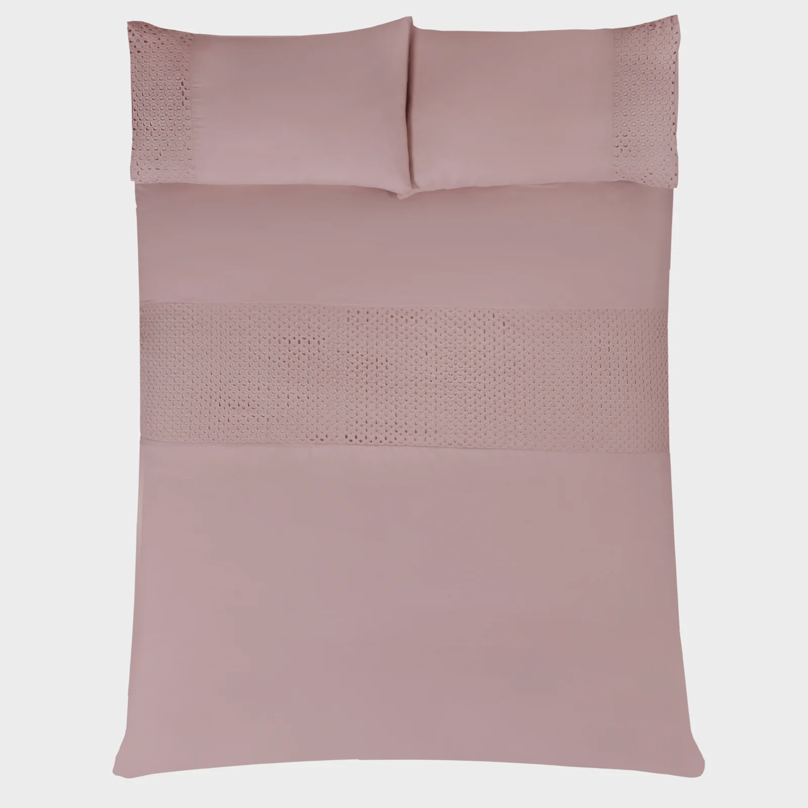 Sleepdown Blush Lace Border Duvet Set - Image 3