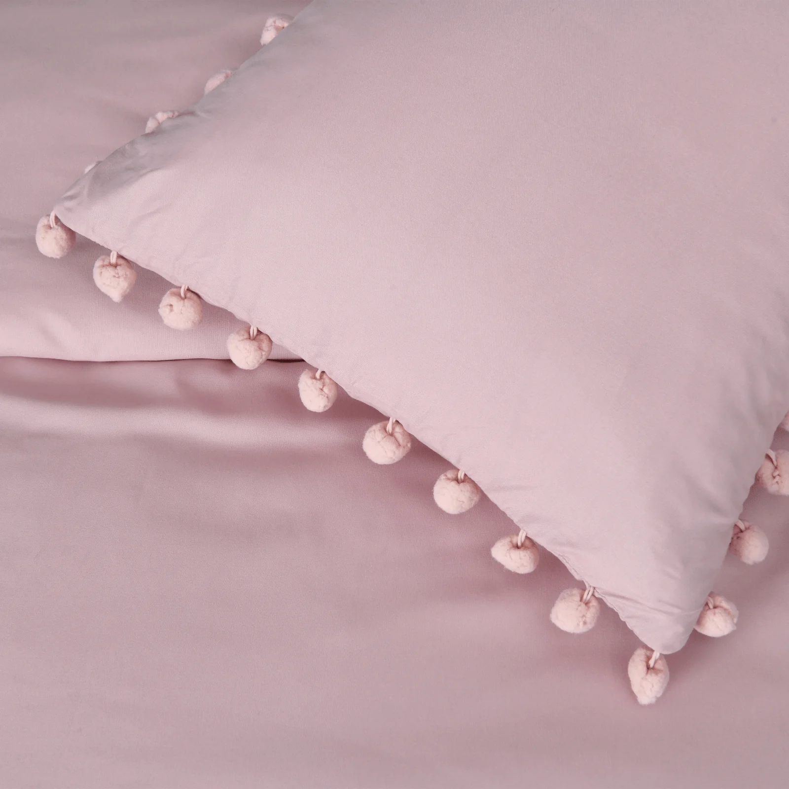Sleepdown Blush Pom Pom Duvet Set - Image 5